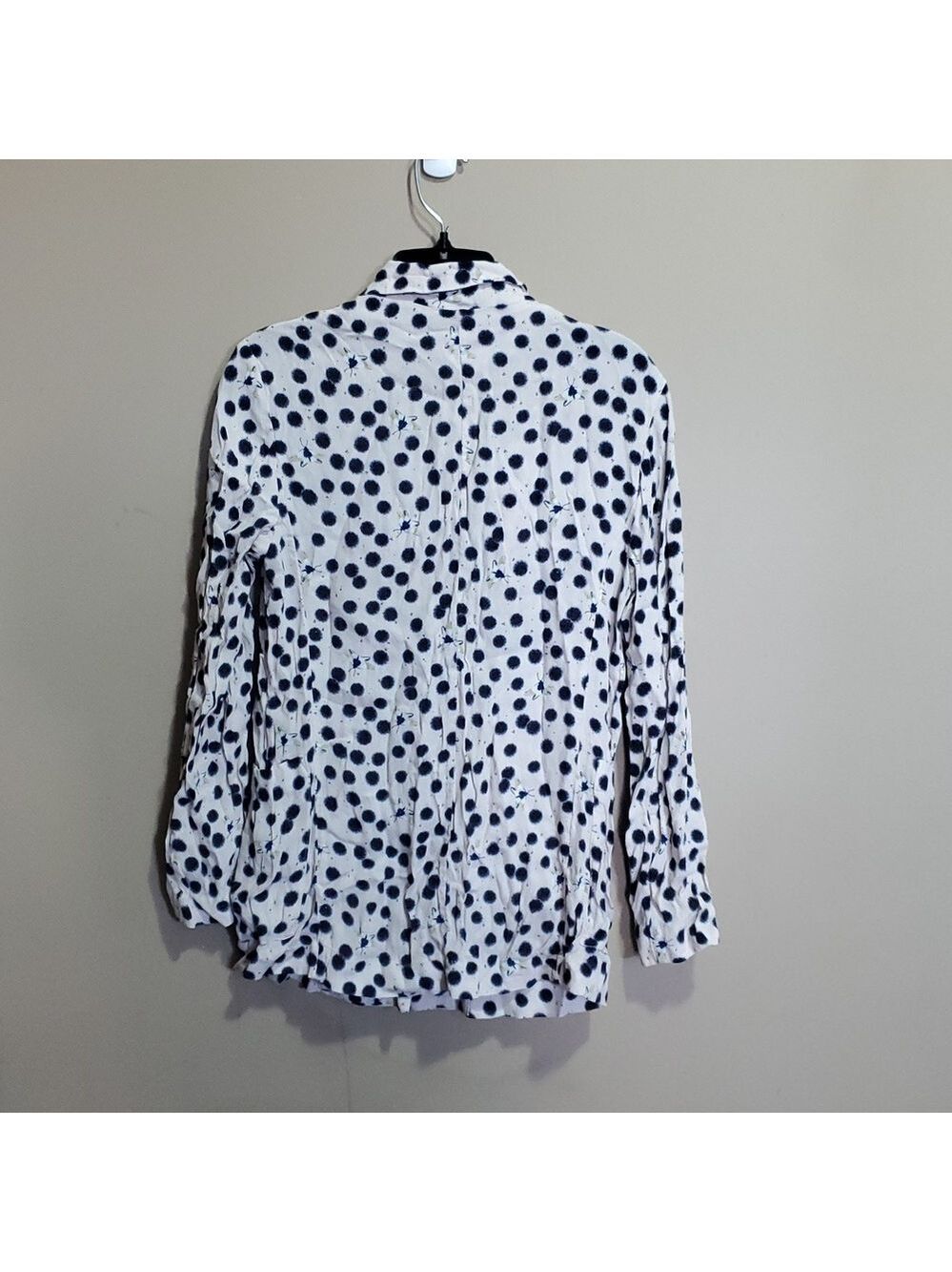 H&M x Anna Glover Navy Polka Dot Blazer Size 4 - Picture 5 of 8